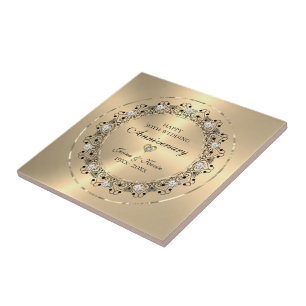 創立50周年記念結婚贈 タイル