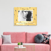 「創立50周年記念結婚」バラ キャンバスプリント (インサイチュ (リビング))