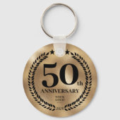 創立50周年記念金ゴールド キーホルダー (正面)