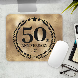 創立50周年記念金ゴールド マウスパッド