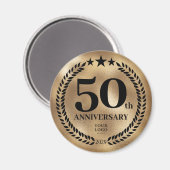 創立50周年記念金ゴールド マグネット (正面/裏面)
