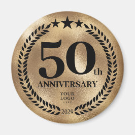 創立50周年記念金ゴールド マグネット