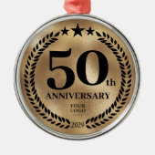 創立50周年記念金ゴールド メタルオーナメント (正面)