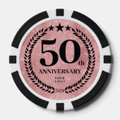 創立50周年記念 Pink Business ポーカーチップ (正面)