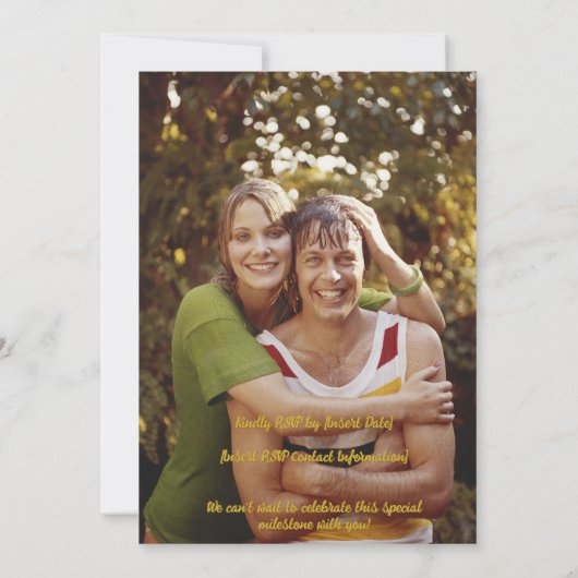 創立50周年 招待状 (裏面)