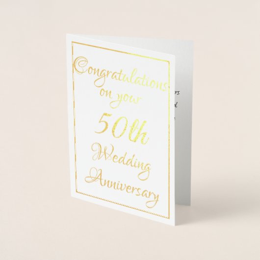 創立50周年 箔カード (正面)