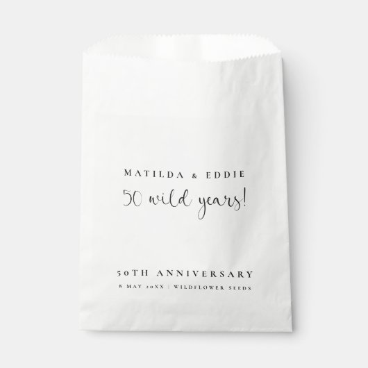 創立50周年 | 50ワイルドフラワーの種 フェイバーバッグ (正面)