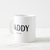 創立〇〇年 Daddy コーヒーマグカップ (正面左)