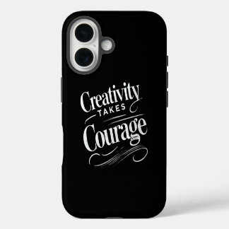 創造には勇気が必要 - アートにインスパイアされたデザイン iPhone 16ケース
