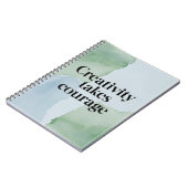 創造には勇気が必要 ノートブック (左側)