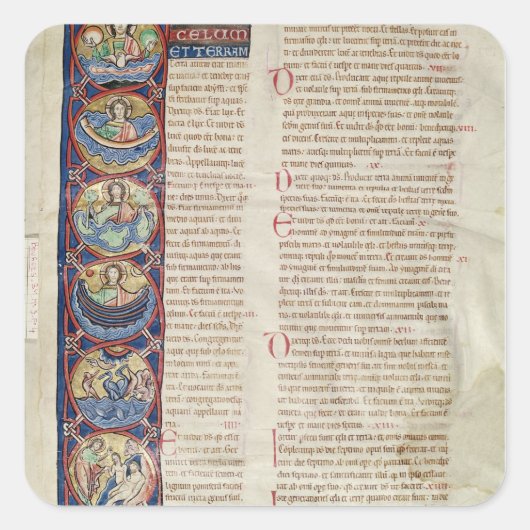 創造の六日 スクエアシール (正面)