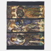 創造の日最初、第二、三日目 フリースブランケット (正面)