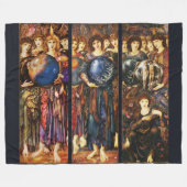 創造の日第四、第五、第六ダ フリースブランケット (正面(横))