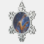 創造の柱はTレックス スノーフレークピューターオーナメント (右)