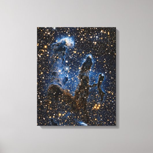 創造の柱・わし星雲・近赤外線 キャンバスプリント (正面)
