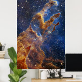 創造の柱　イーグル星雲　ウェッブ望遠鏡 ポスター (ホームオフィス)