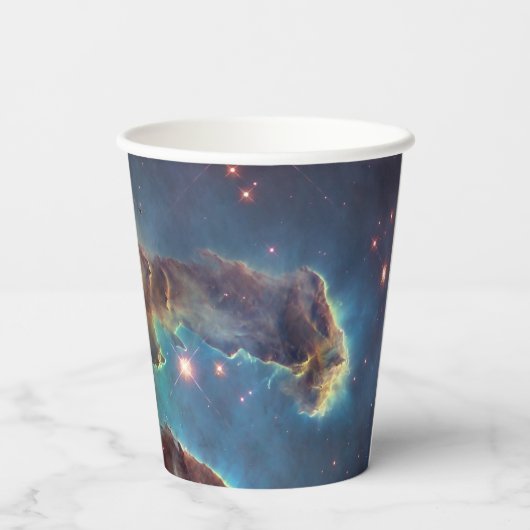 創造の柱、イーグル星雲 ハッブル宇宙望遠鏡 紙コップ (裏面)