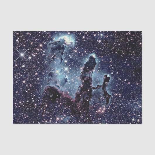 創造の柱 星雲 ブルー スレート ティッシュペーパー 薄葉紙 (正面)