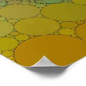 創造の柱、鷲の星雲、点 ポスター (角)