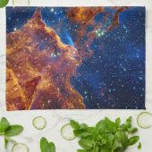 創造の柱 – James Webb NIRCam天文学 キッチンタオル (折り畳み)