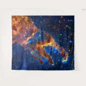 創造の柱 – James Webb NIRCam タペストリー (正面(横))