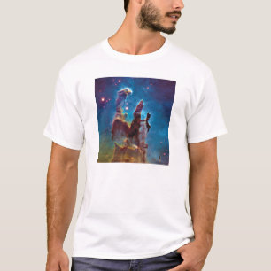 創造の柱 M16わし星雲 スペースフォト Tシャツ