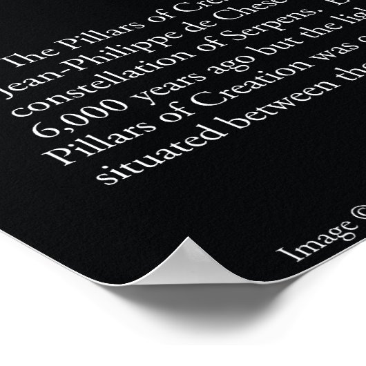 創造の柱(M16)ポスター ポスター (角)