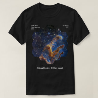 創造の柱(NIRCam Image) James Webb JWST Tシャツ