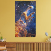 創造の柱 | NIRCam | JWST キャンバスプリント (インサイチュ (リビング))