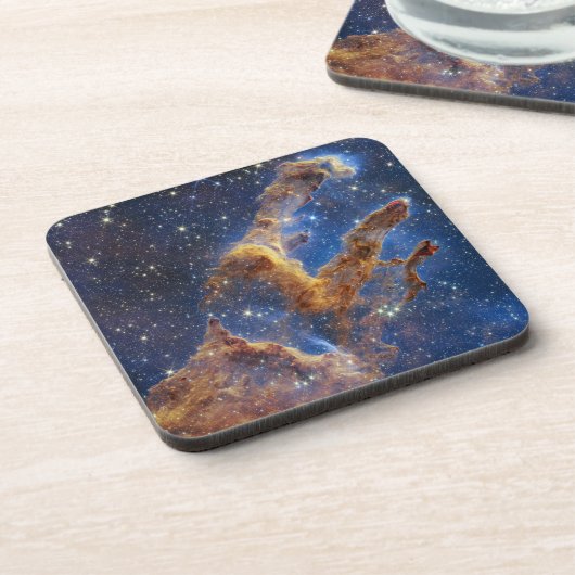 創造の柱 | NIRCam | JWST コースター (左側)