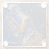 創造の柱James Webb Hi-Res 2022 ガラスコースター (裏面)