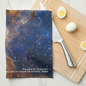 創造の柱James Webb Hi-Res 2022 キッチンタオル (四つ折り)