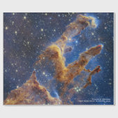 創造の柱James Webb Hi-Res 2022 ラッピングペーパー (フラット)