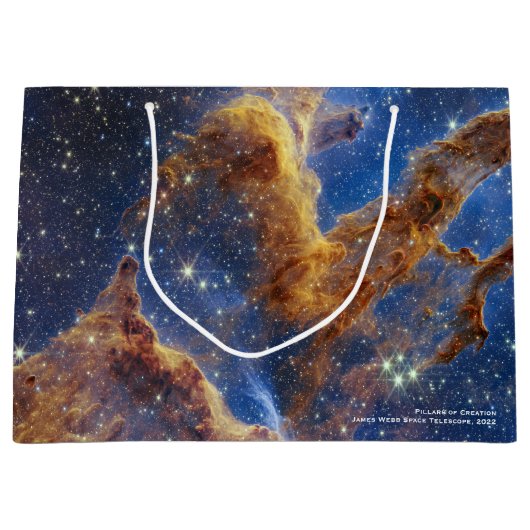 創造の柱James Webb Hi-Res 2022 ラージペーパーバッグ (正面)