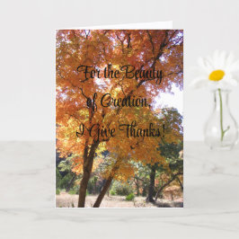 創造の美しいのため与えに感謝していはCard カード