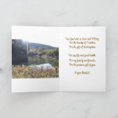 創造の美しいのため与えに感謝していはCard カード (内部)