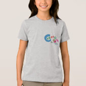 創造の途中 色とりどりの芸術的な名言 トライブレンドＴシャツ (正面)