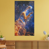 創造イーグル星雲ウェッブ望遠鏡の柱 キャンバスプリント (インサイチュ (リビング))