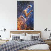 創造イーグル星雲ウェッブ望遠鏡の柱 キャンバスプリント (インサイチュ (寝室))