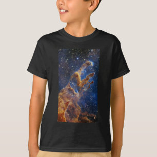 創造イーグル星雲ウェッブ望遠鏡の柱 Tシャツ