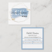 創造カスタムズバイレイチェル スクエア名刺 (正面/裏面)