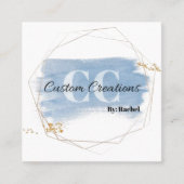 創造カスタムズバイレイチェル スクエア名刺 (正面)