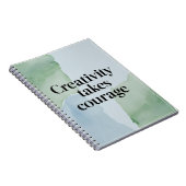 創造性が勇気を奮い起こす ノートブック (右側)