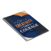 創造性が勇気を奮い起こす ノートブック (右側)