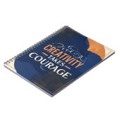 創造性が勇気を奮い起こす ノートブック (左側)