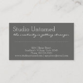 創造性が強化されカスタマイズユニーク可能 名刺 (裏面)