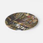 創造性が輝き輝く ペーパープレート (アングル)