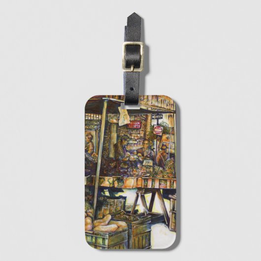 創造性が輝き輝く ラゲッジタグ (正面縦)