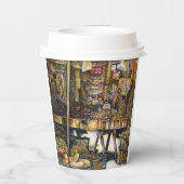 創造性が輝き輝く 紙コップ (裏面)