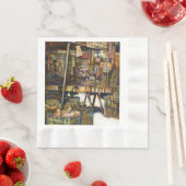 創造性が輝き輝く 縁ありランチョンナプキン (インサイチュ)